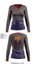 Arizona Underwater Explorers 38101763 Women's Long Sleeve V-neck Shirt - 1
