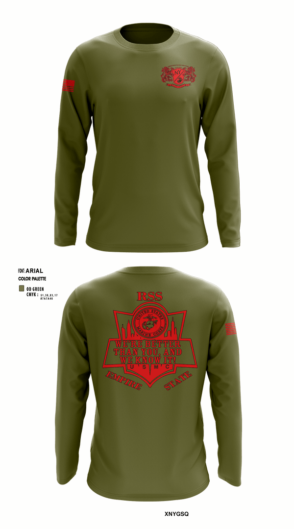 Long Sleeve Performance Shirt, RSS EMPIRE STATE, Marines, Teamtime, Team time, sublimation, custom sports apparel, team uniforms, spirit wear, spiritwear, sports uniforms, custom shirts, team store, custom team store, fundraiser sports, apparel fundraiser