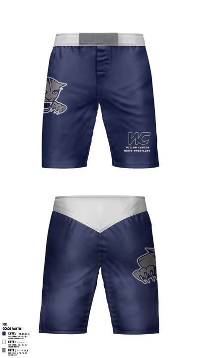 Willow Canyon High School Wrestling 60187801 Fight Shorts - 1