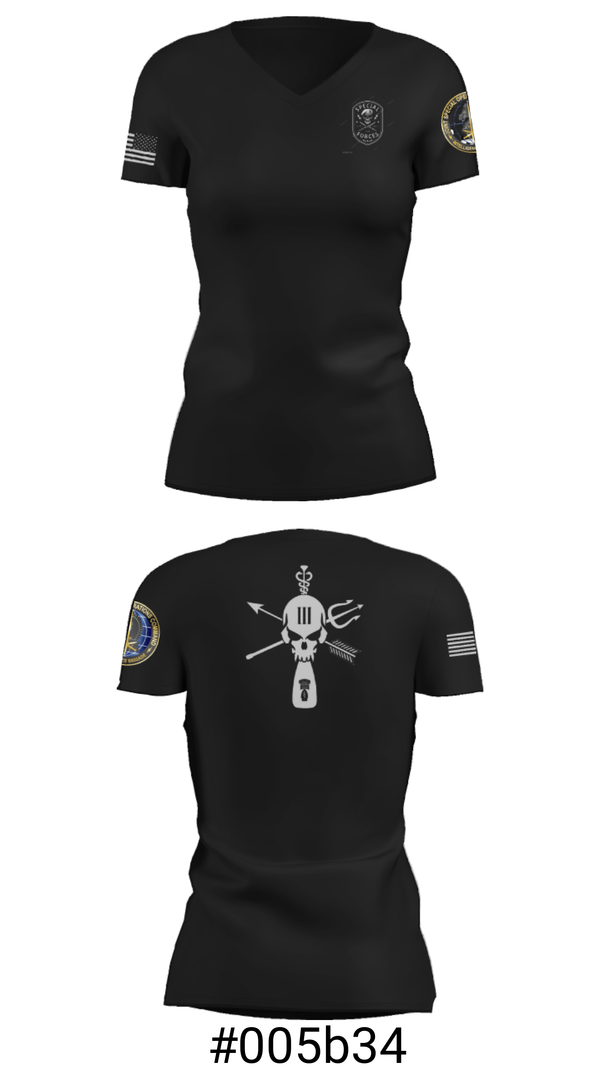 Women's Short Sleeve Vneck Shirt, , Army, Teamtime, Team time, sublimation, custom sports apparel, team uniforms, spirit wear, spiritwear, sports uniforms, custom shirts, team store, custom team store, fundraiser sports, apparel fundraiser