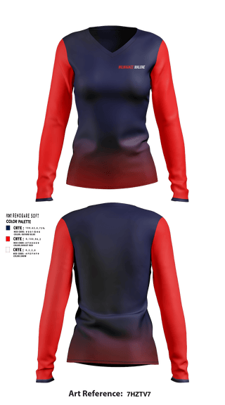 Women's Long Sleeve Vneck Shirt, TEAM MALONE, , Teamtime, Team time, sublimation, custom sports apparel, team uniforms, spirit wear, spiritwear, sports uniforms, custom shirts, team store, custom team store, fundraiser sports, apparel fundraiser