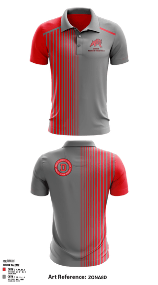 Short Sleeve Performance Polo, Duncan High School Volleyball, Women's Volleyball, Teamtime, Team time, sublimation, custom sports apparel, team uniforms, spirit wear, spiritwear, sports uniforms, custom shirts, team store, custom team store, fundraiser sports, apparel fundraiser