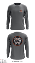 University of Virginia NROTC 91641380 Long Sleeve Performance Shirt - 1