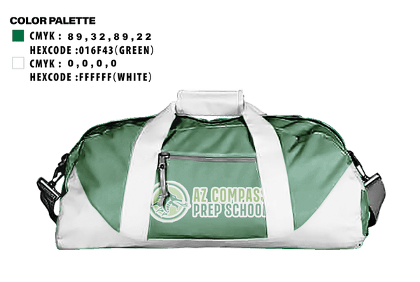 Duffle Bag, Arizona Compass Preparatory School Baseball, Baseball, Teamtime, Team time, sublimation, custom sports apparel, team uniforms, spirit wear, spiritwear, sports uniforms, custom shirts, team store, custom team store, fundraiser sports, apparel fundraiser