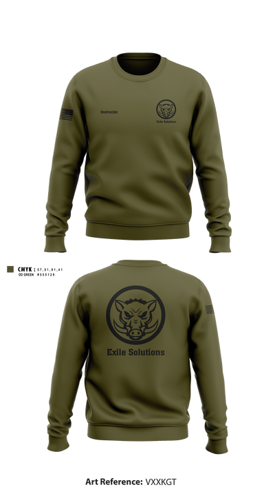 Exile Solutions 31522554 Crew Neck Sweatshirt - 3