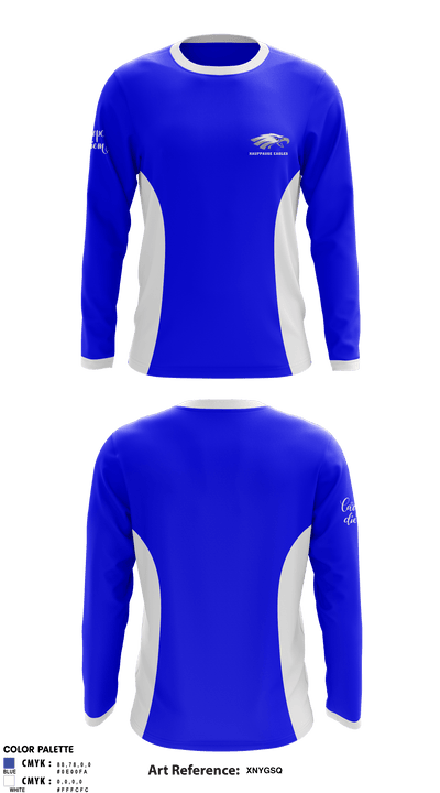 Hauppauge Eagles 43213651 Long Sleeve Performance Shirt - 1