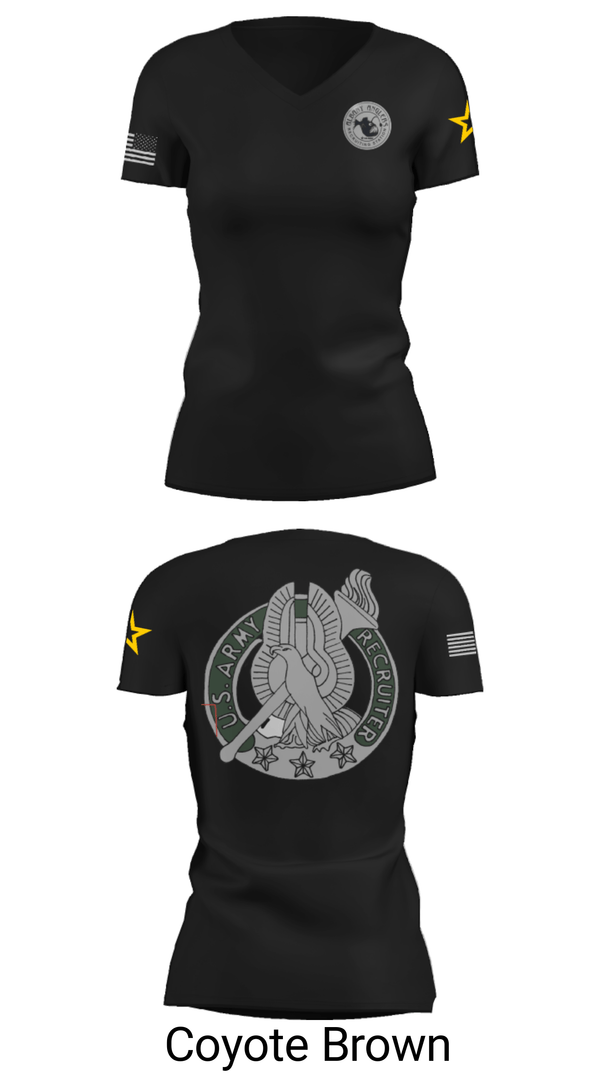 Women's Short Sleeve Vneck Shirt, , Army, Teamtime, Team time, sublimation, custom sports apparel, team uniforms, spirit wear, spiritwear, sports uniforms, custom shirts, team store, custom team store, fundraiser sports, apparel fundraiser