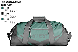 Duffle Bag, Oilers, Cheer, Teamtime, Team time, sublimation, custom sports apparel, team uniforms, spirit wear, spiritwear, sports uniforms, custom shirts, team store, custom team store, fundraiser sports, apparel fundraiser
