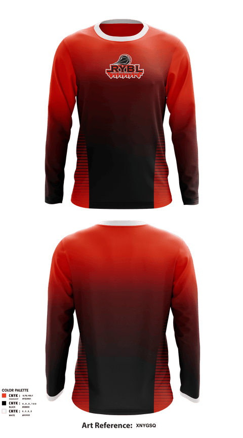 Long Sleeve Performance Shirt, Radcliff Youth Basketball League, Men's Basketball, Teamtime, Team time, sublimation, custom sports apparel, team uniforms, spirit wear, spiritwear, sports uniforms, custom shirts, team store, custom team store, fundraiser sports, apparel fundraiser