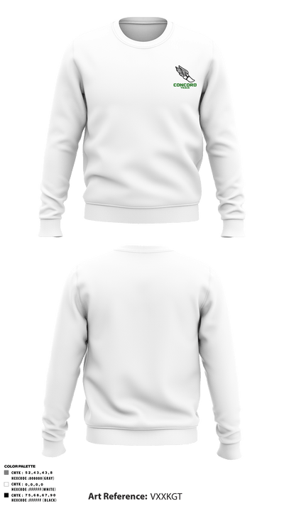Concord High School Track 53059740 Crew Neck Sweatshirt - 5