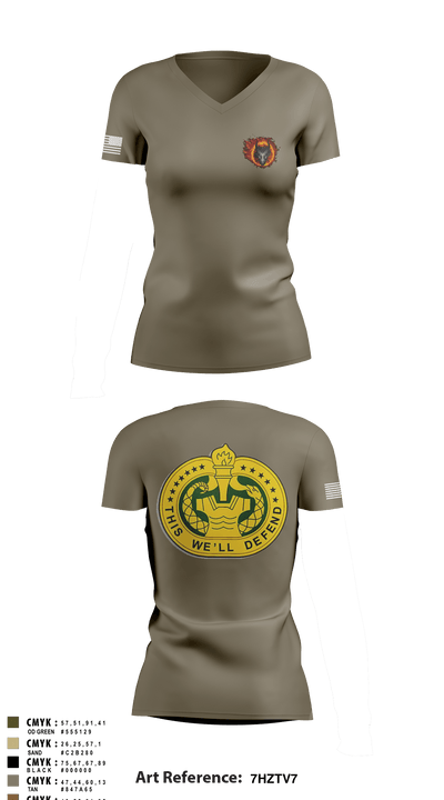 Delta Co, Dragons 16774079 Women's Short Sleeve V-neck Shirt - 2