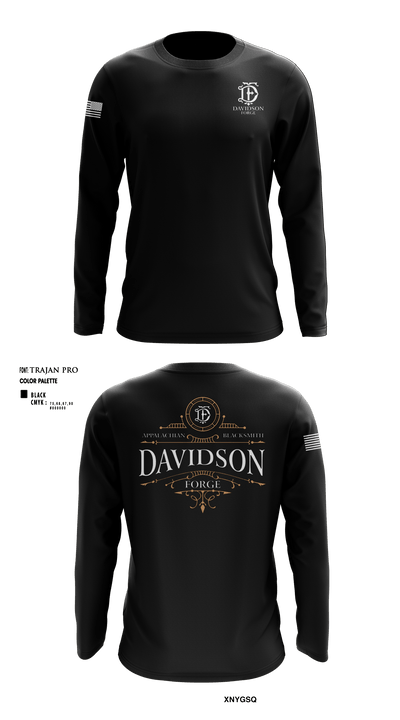 Davidson Forge 39779422 Long Sleeve Performance Shirt - 6