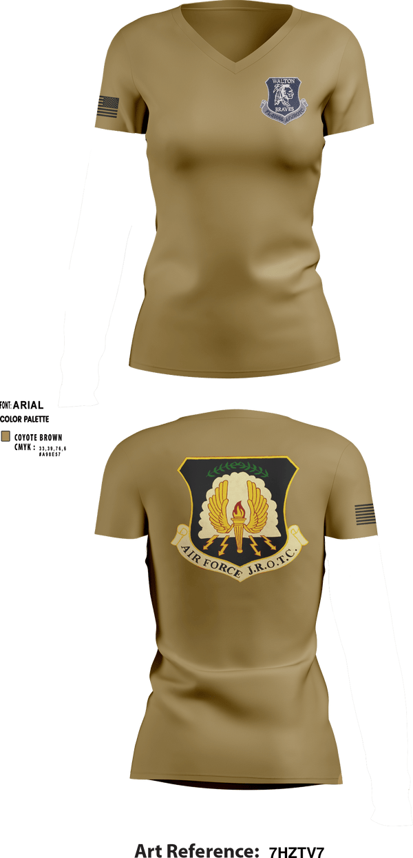 Women's Short Sleeve Vneck Shirt, , Air Force, Teamtime, Team time, sublimation, custom sports apparel, team uniforms, spirit wear, spiritwear, sports uniforms, custom shirts, team store, custom team store, fundraiser sports, apparel fundraiser