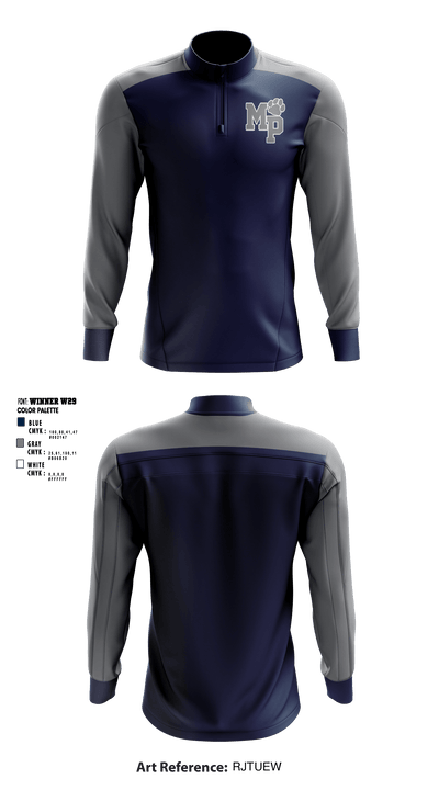 Moss Point Athletics 65498589 Quarter Zip Jacket - 4