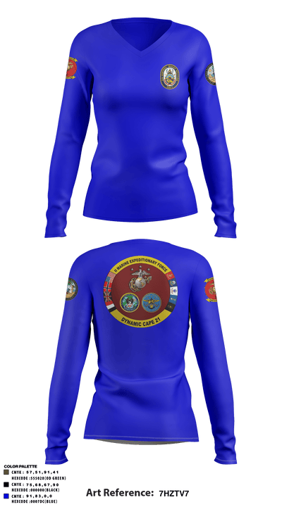 HWW DET 70976113 Women's Long Sleeve V-neck Shirt - 3