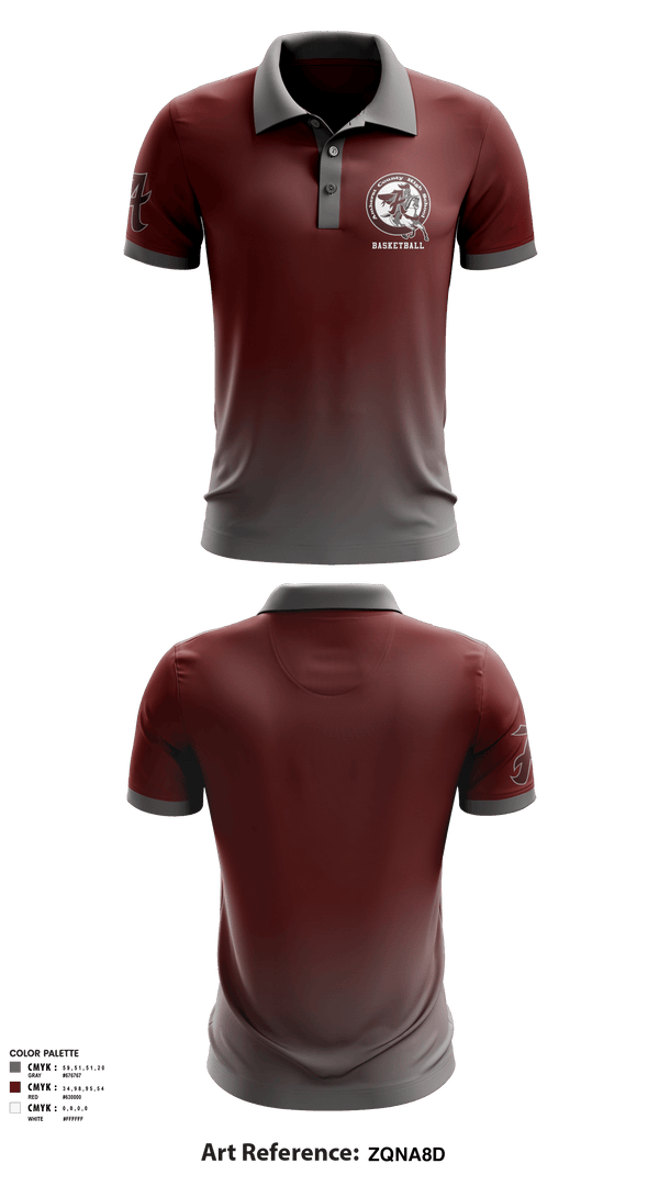 Short Sleeve Performance Polo, Amherst County High School Basketball, Men's Basketball, Teamtime, Team time, sublimation, custom sports apparel, team uniforms, spirit wear, spiritwear, sports uniforms, custom shirts, team store, custom team store, fundraiser sports, apparel fundraiser