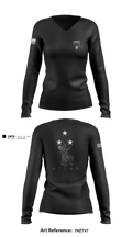Bastard PLT 55747802 Women's Long Sleeve V-neck Shirt - 1
