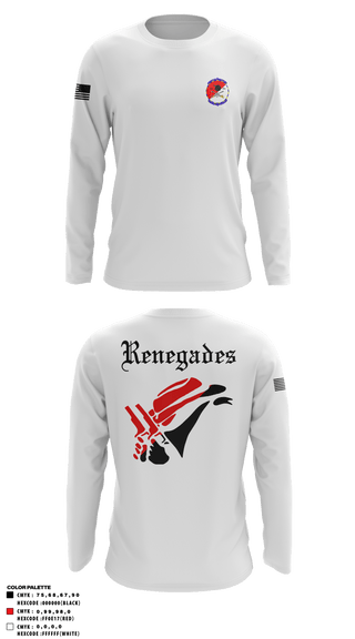 Long Sleeve Performance Shirt, Renegades, Army, Teamtime, Team time, sublimation, custom sports apparel, team uniforms, spirit wear, spiritwear, sports uniforms, custom shirts, team store, custom team store, fundraiser sports, apparel fundraiser