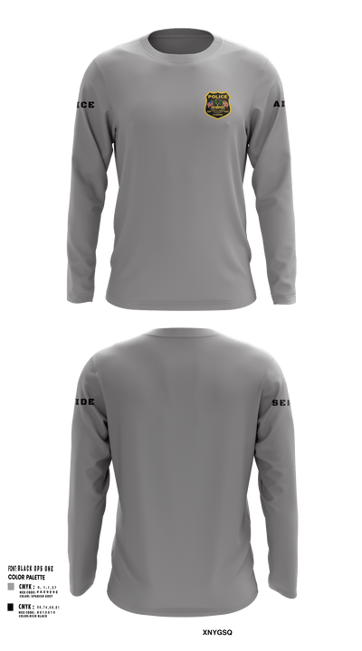 Service Aide 18682904 Long Sleeve Performance Shirt - 1