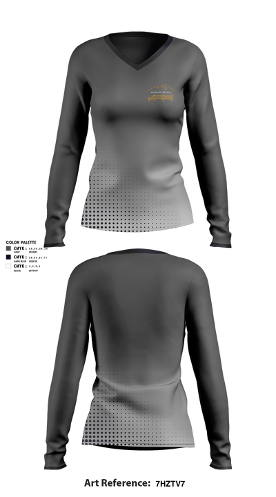 Vazquez Decks LLC 81207350 Women's Long Sleeve V-neck Shirt - 1
