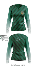 Rick Slick 479345792 Women's Long Sleeve V-neck Shirt - 1