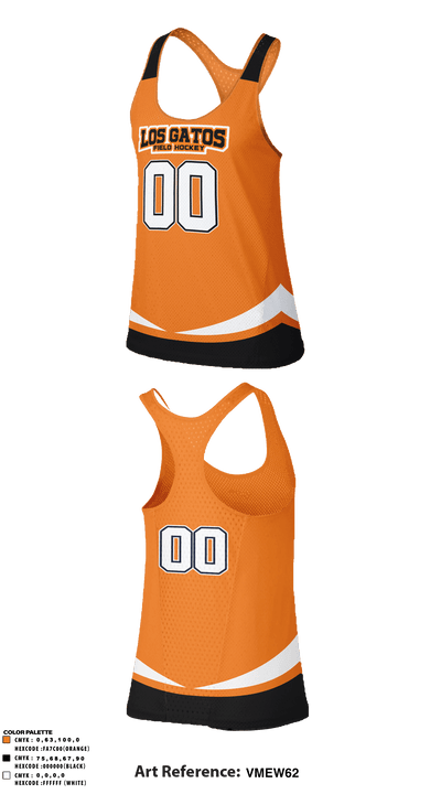 Los Gatos High School Field Hockey 91906499 Women's Track Singlet - 1