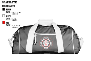 Duffle Bag, Kojukan JuJitsu, Wrestling, Teamtime, Team time, sublimation, custom sports apparel, team uniforms, spirit wear, spiritwear, sports uniforms, custom shirts, team store, custom team store, fundraiser sports, apparel fundraiser