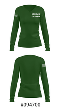 106th G Co. BSB 21695464 Women's Long Sleeve V-neck Shirt - 37