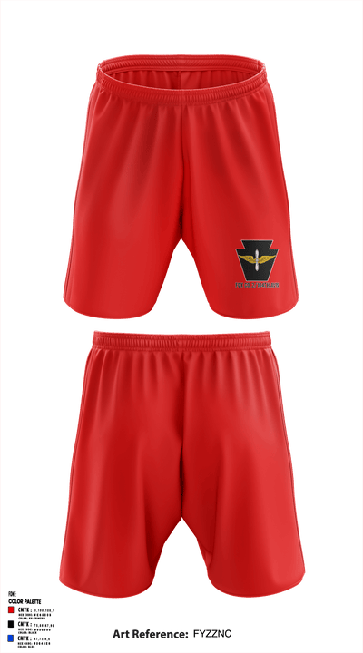 Fox company 2/104th avn 96762502 Athletic Shorts With Pockets - 4