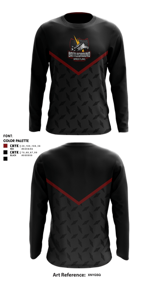Long Sleeve Performance Shirt, BATTLEGROUND WRESTLING, Wrestling, Teamtime, Team time, sublimation, custom sports apparel, team uniforms, spirit wear, spiritwear, sports uniforms, custom shirts, team store, custom team store, fundraiser sports, apparel fundraiser