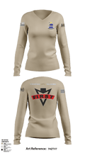 Fighting Falcons 2-39 IN 61217991 Women's Long Sleeve V-neck Shirt - 4