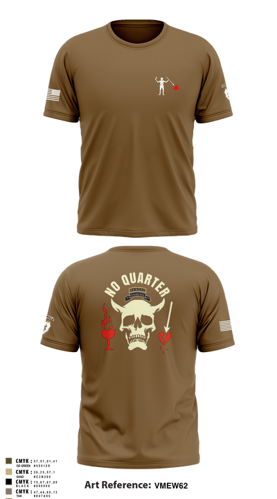 C-CO 1-27 1st PLT BLACKBEARD 676518 Short Sleeve Performance Shirt - 50