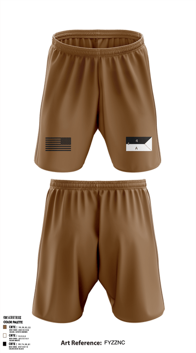 4-4 Attack Battalion 63788655 Athletic Shorts With Pockets - 1