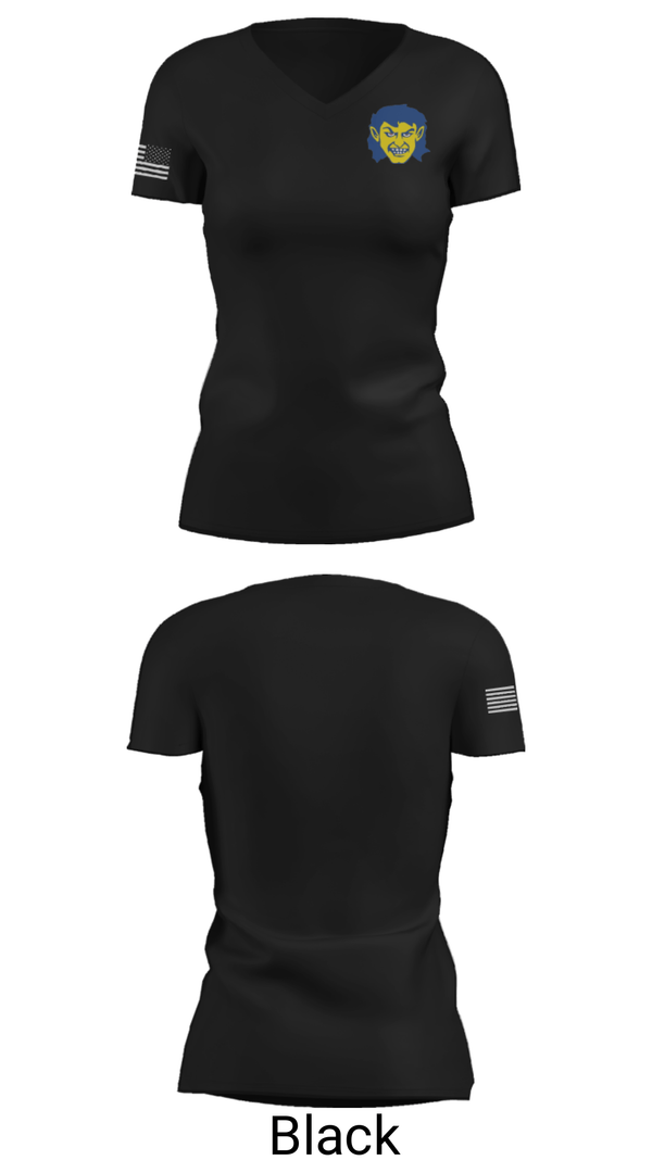 Women's Short Sleeve Vneck Shirt, Harrison Goblins, Spirit Store, Teamtime, Team time, sublimation, custom sports apparel, team uniforms, spirit wear, spiritwear, sports uniforms, custom shirts, team store, custom team store, fundraiser sports, apparel fundraiser