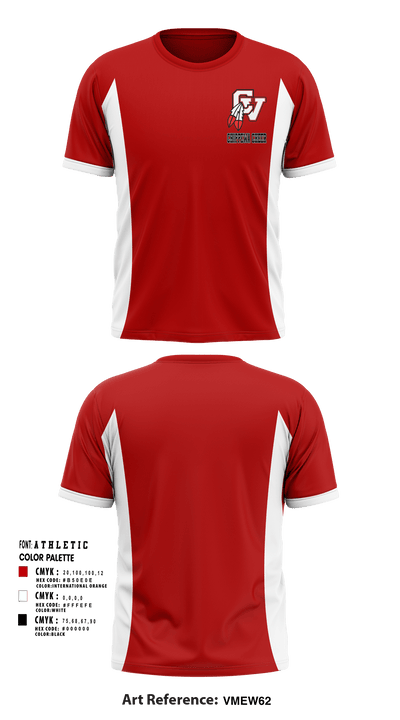 Chippewa Valley High School Cheer 82434934 Short Sleeve Performance Shirt - 1