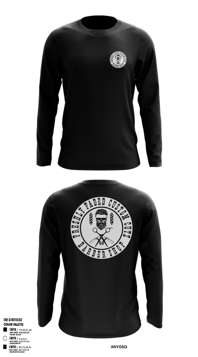 Freshly faded custom cutz 76197753 Long Sleeve Performance Shirt - 2