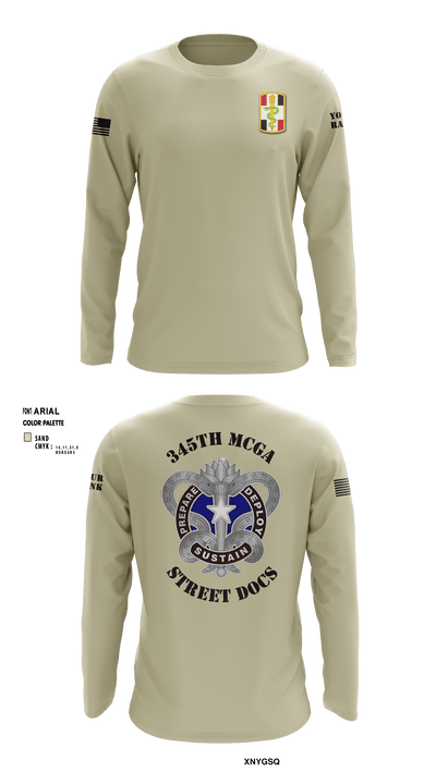 345th MCGA 98196690 Long Sleeve Performance Shirt - 6