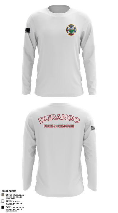 Durango Fire Protection District 71199400 Long Sleeve Performance Shirt - 2