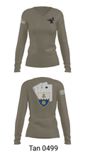 Anvil company, 2-22 Infantry 69124042 Women's Long Sleeve V-neck Shirt - 41