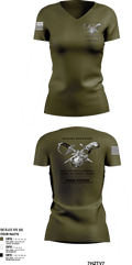 Marine Barracks/ Marine Detachment   32nd St Naval Base 77894052 Women's Short Sleeve V-neck Shirt - 3