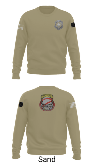 Crew Neck Sweatshirt, , Police, Teamtime, Team time, sublimation, custom sports apparel, team uniforms, spirit wear, spiritwear, sports uniforms, custom shirts, team store, custom team store, fundraiser sports, apparel fundraiser