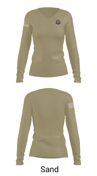Women's Long Sleeve Vneck Shirt, , National Guard, Teamtime, Team time, sublimation, custom sports apparel, team uniforms, spirit wear, spiritwear, sports uniforms, custom shirts, team store, custom team store, fundraiser sports, apparel fundraiser