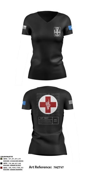Women's Short Sleeve Vneck Shirt, , Army, Teamtime, Team time, sublimation, custom sports apparel, team uniforms, spirit wear, spiritwear, sports uniforms, custom shirts, team store, custom team store, fundraiser sports, apparel fundraiser