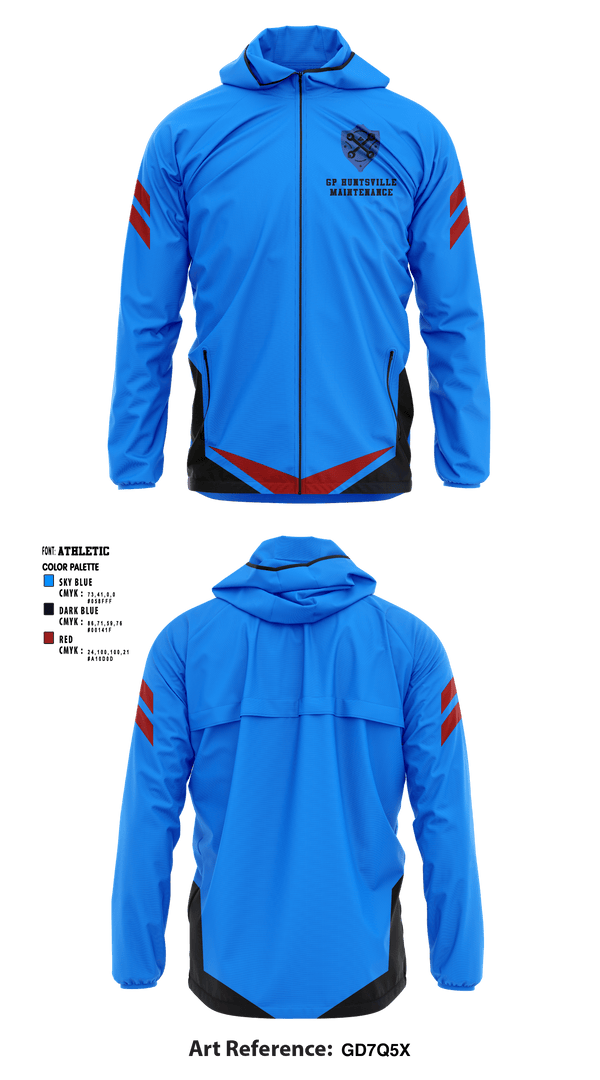 Windbreaker, GP Huntsville MaintenanceGP Huntsville Maintenance, , Teamtime, Team time, sublimation, custom sports apparel, team uniforms, spirit wear, spiritwear, sports uniforms, custom shirts, team store, custom team store, fundraiser sports, apparel fundraiser