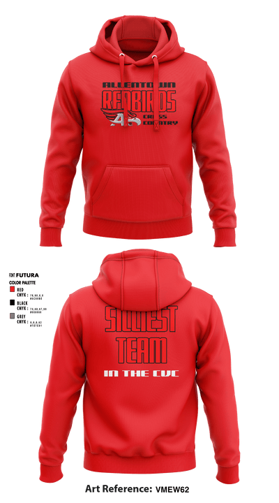 Allentown High School Cross Country 36691106 Hoodie - 12