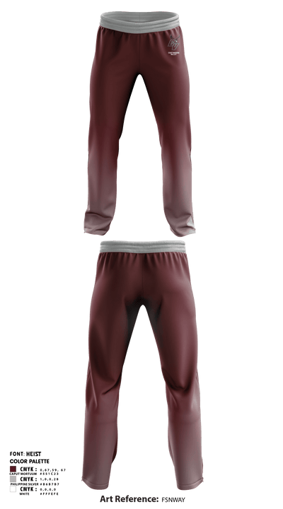 Chattanooga Valley Middle School Basketball 24741266 Sweatpants - 1