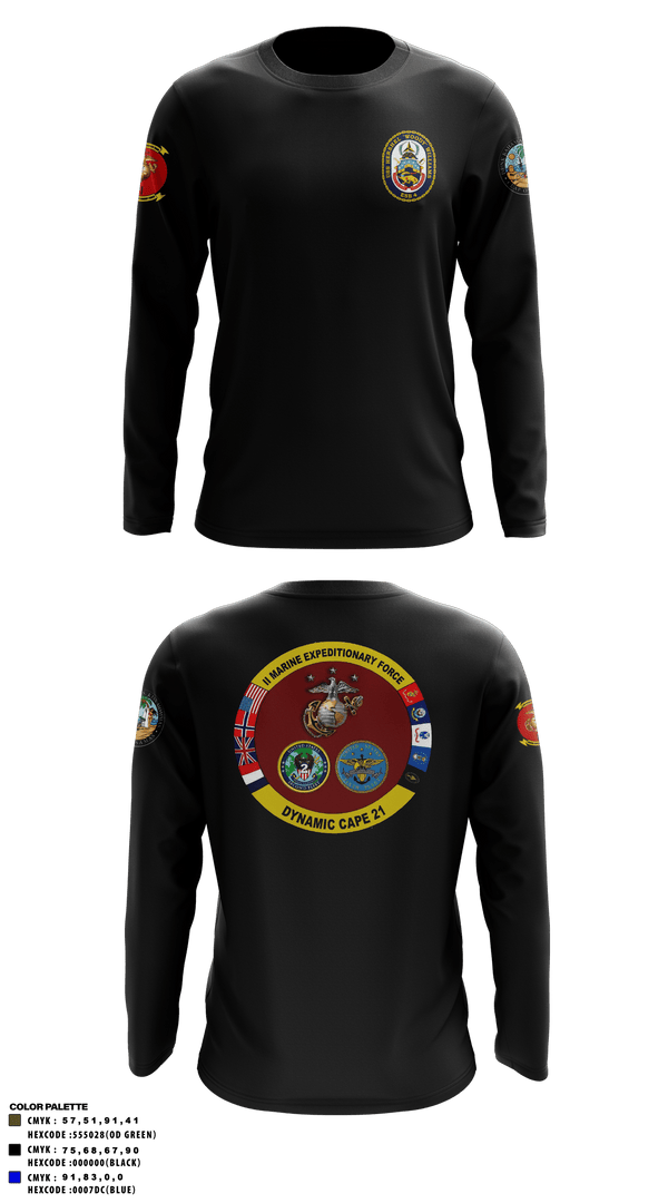 Long Sleeve Performance Shirt, , Marines, Teamtime, Team time, sublimation, custom sports apparel, team uniforms, spirit wear, spiritwear, sports uniforms, custom shirts, team store, custom team store, fundraiser sports, apparel fundraiser