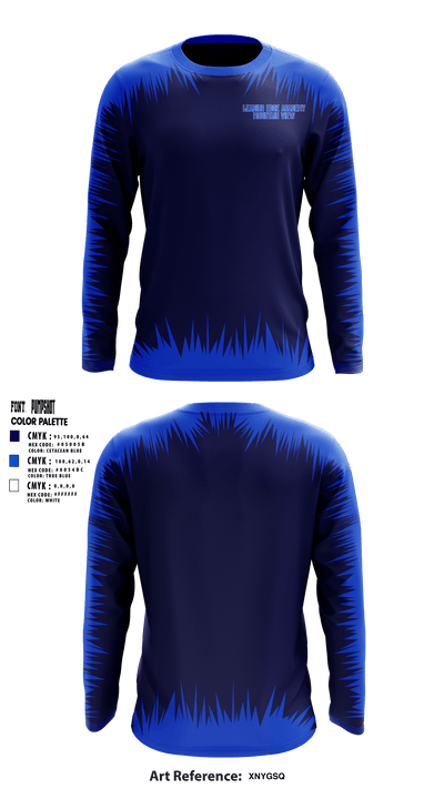Leading Edge Academy Mountain View 75285054 Long Sleeve Performance Shirt - 1