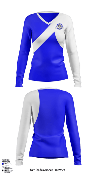 Women's Long Sleeve Vneck Shirt, Trinity Senior High School, Spirit Store, Teamtime, Team time, sublimation, custom sports apparel, team uniforms, spirit wear, spiritwear, sports uniforms, custom shirts, team store, custom team store, fundraiser sports, apparel fundraiser