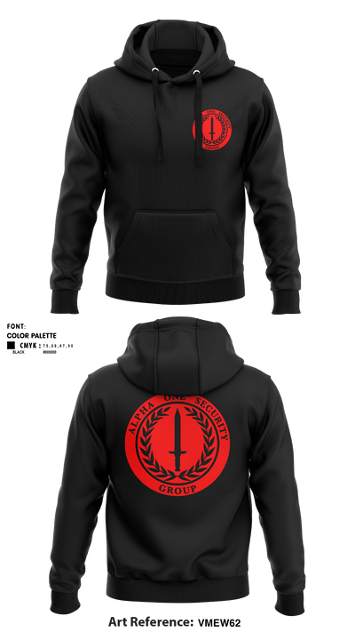 Alpha One Security Group 81233537 Hoodie - 8